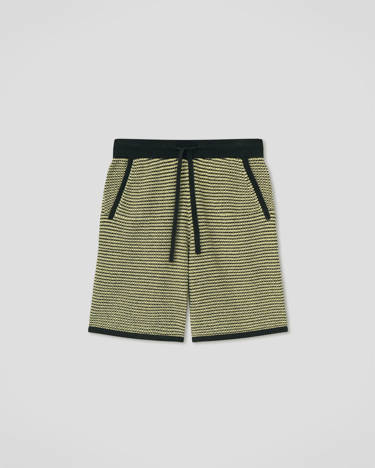 Doxxi Shorts - Acid Creme/Black | Nanushka