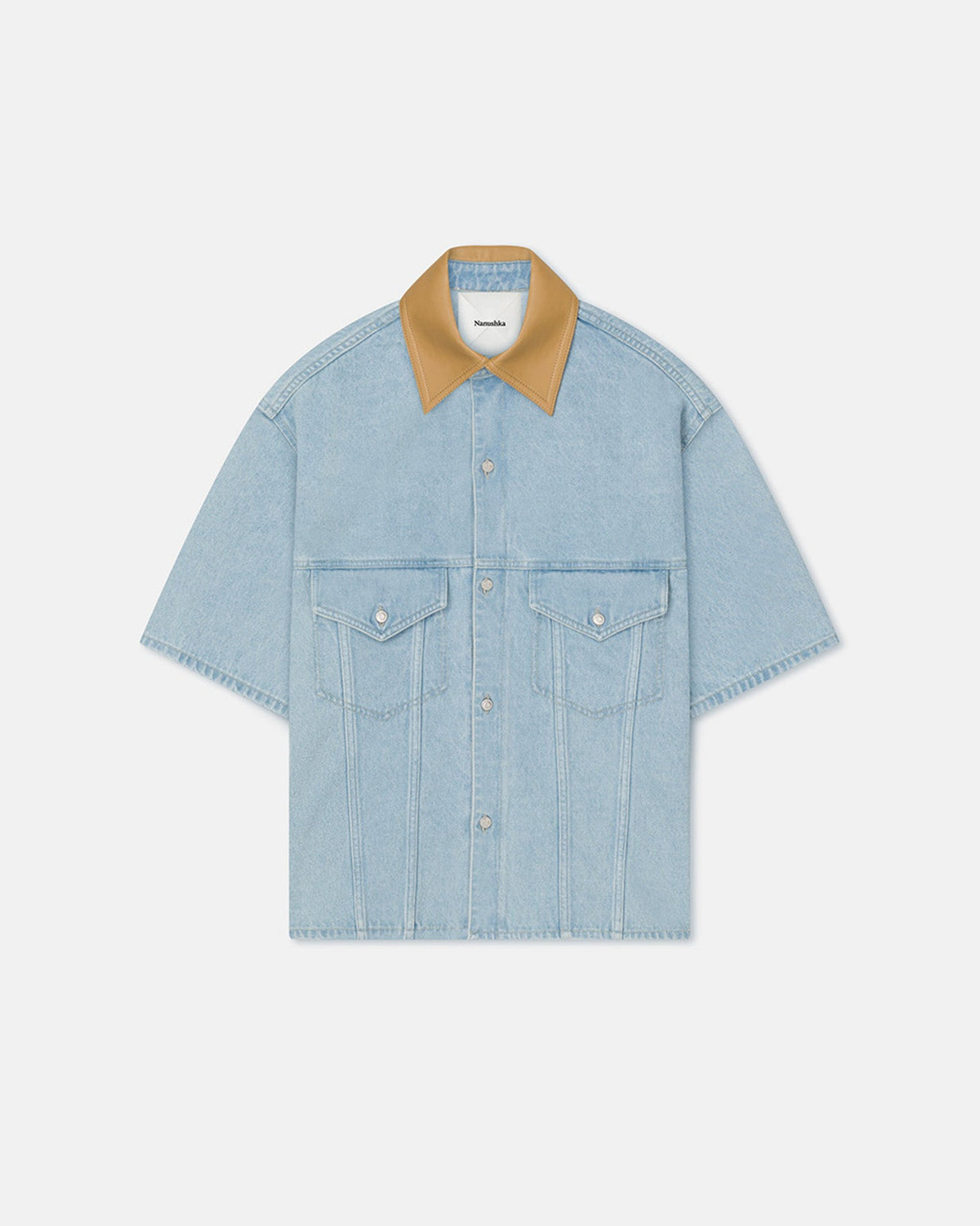 Jorge Denim shirt - Eco Bleach/Hazel | Nanushka