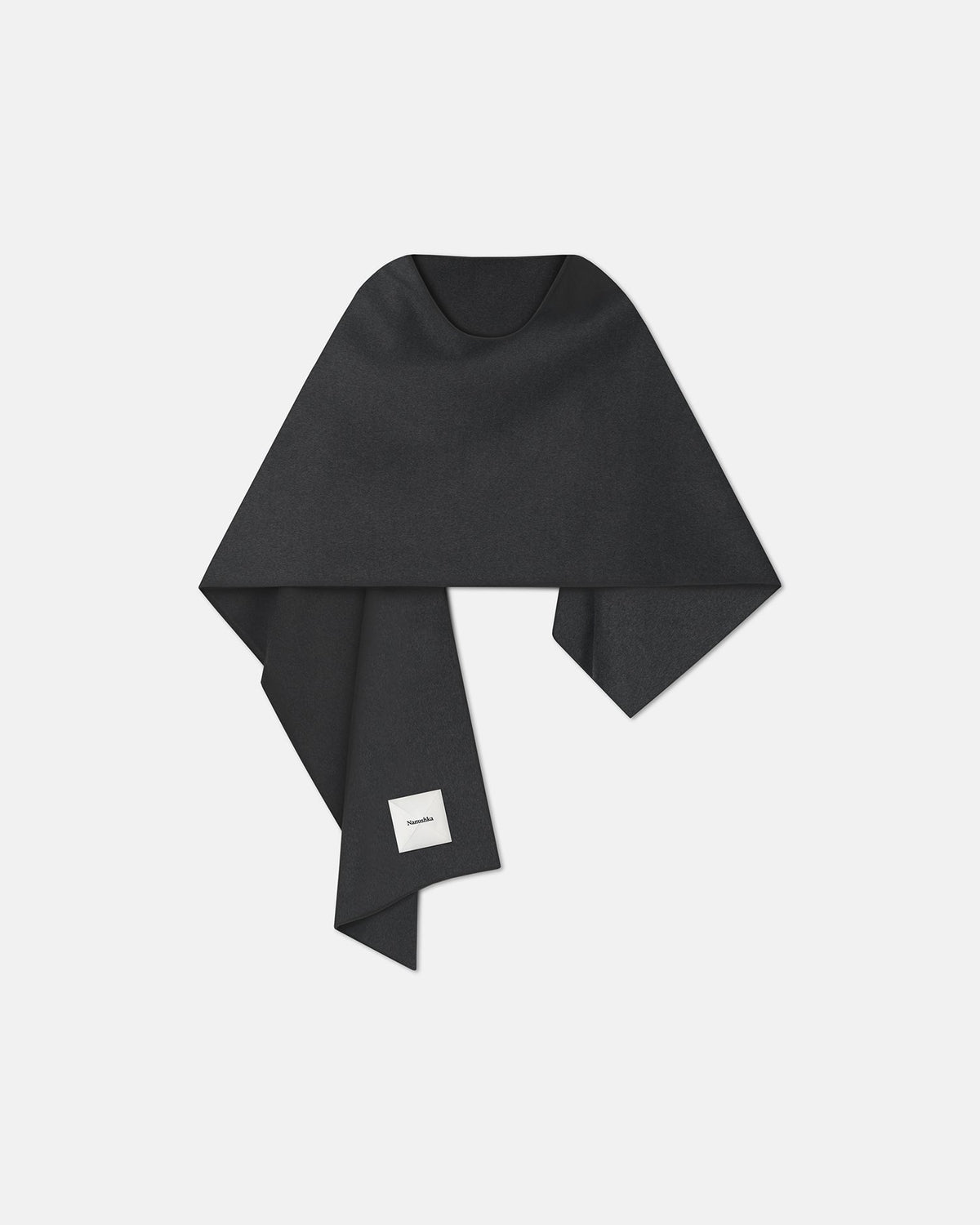 Kamin Scarf - Grey Melange | Nanushka