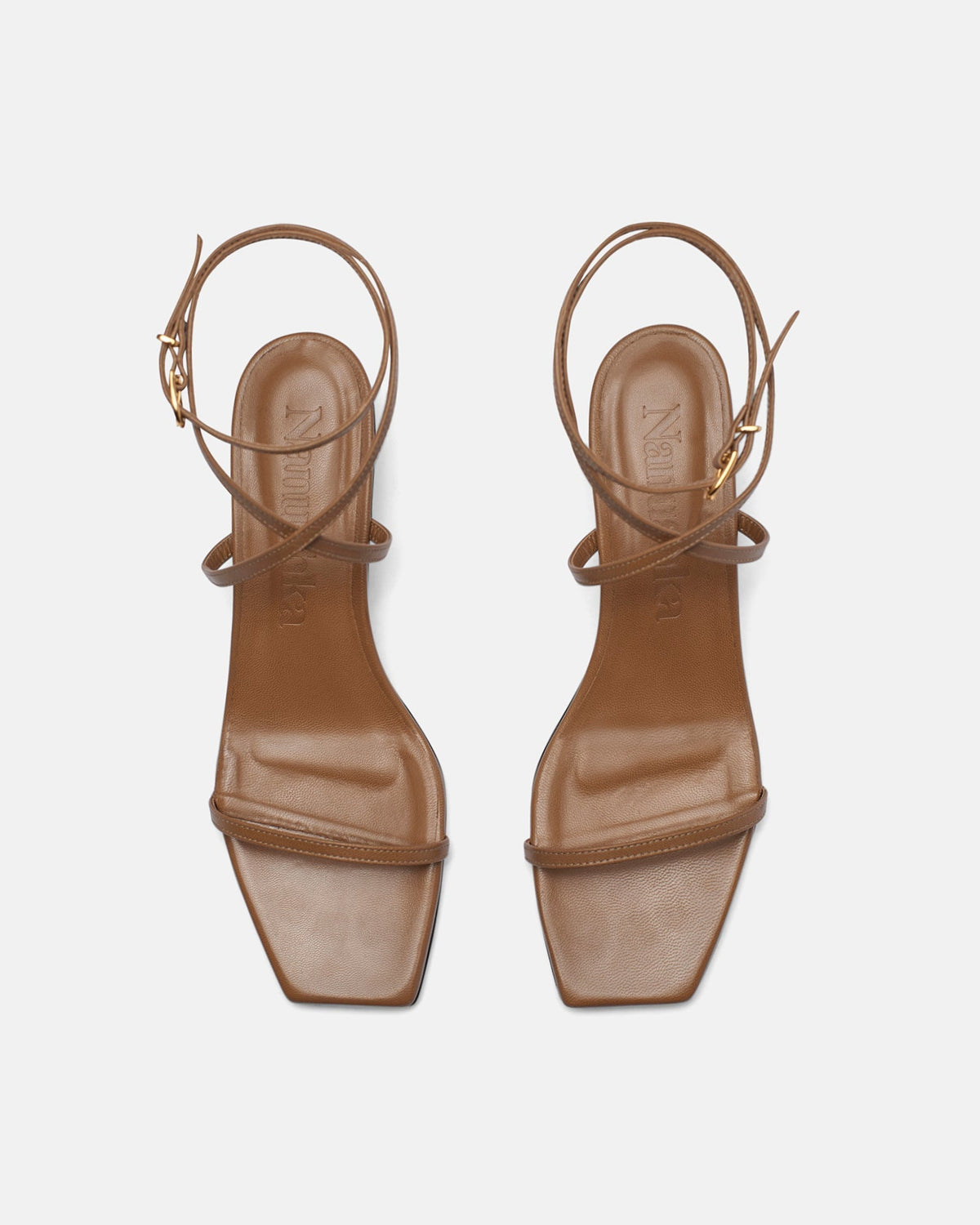 Jol Leather Sandals - Nut Brown | Nanushka