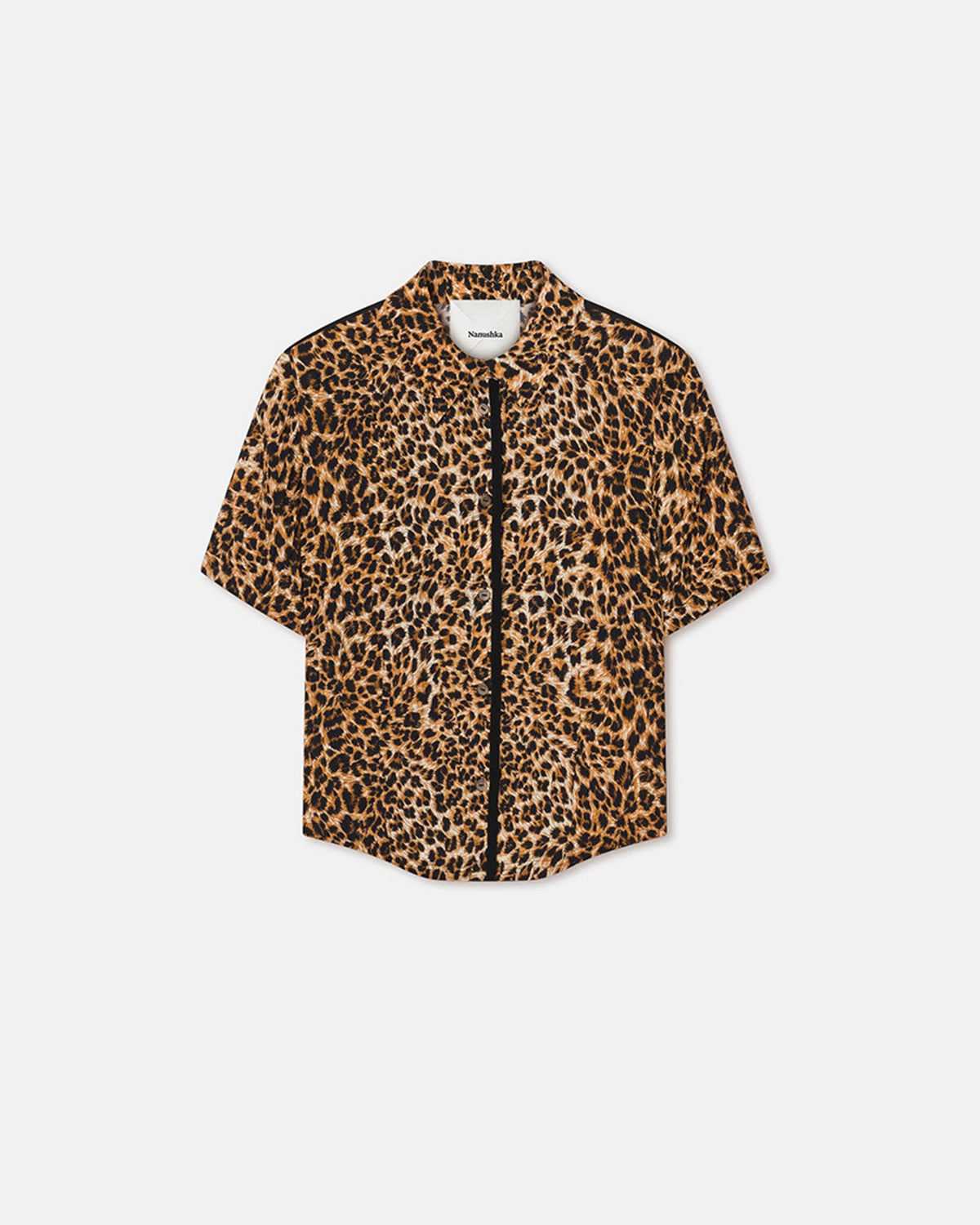 Clare Printed Shirt - Ocelot | Nanushka