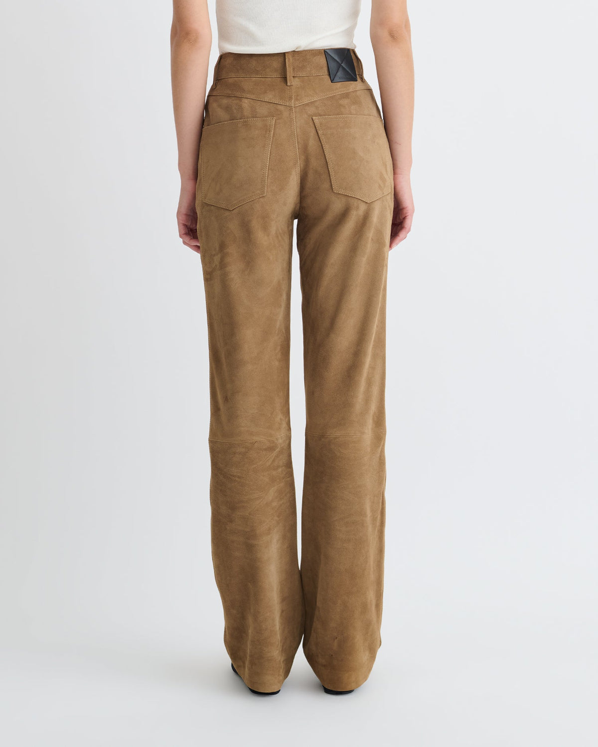 Seldes Suede pants - Brown | Nanushka