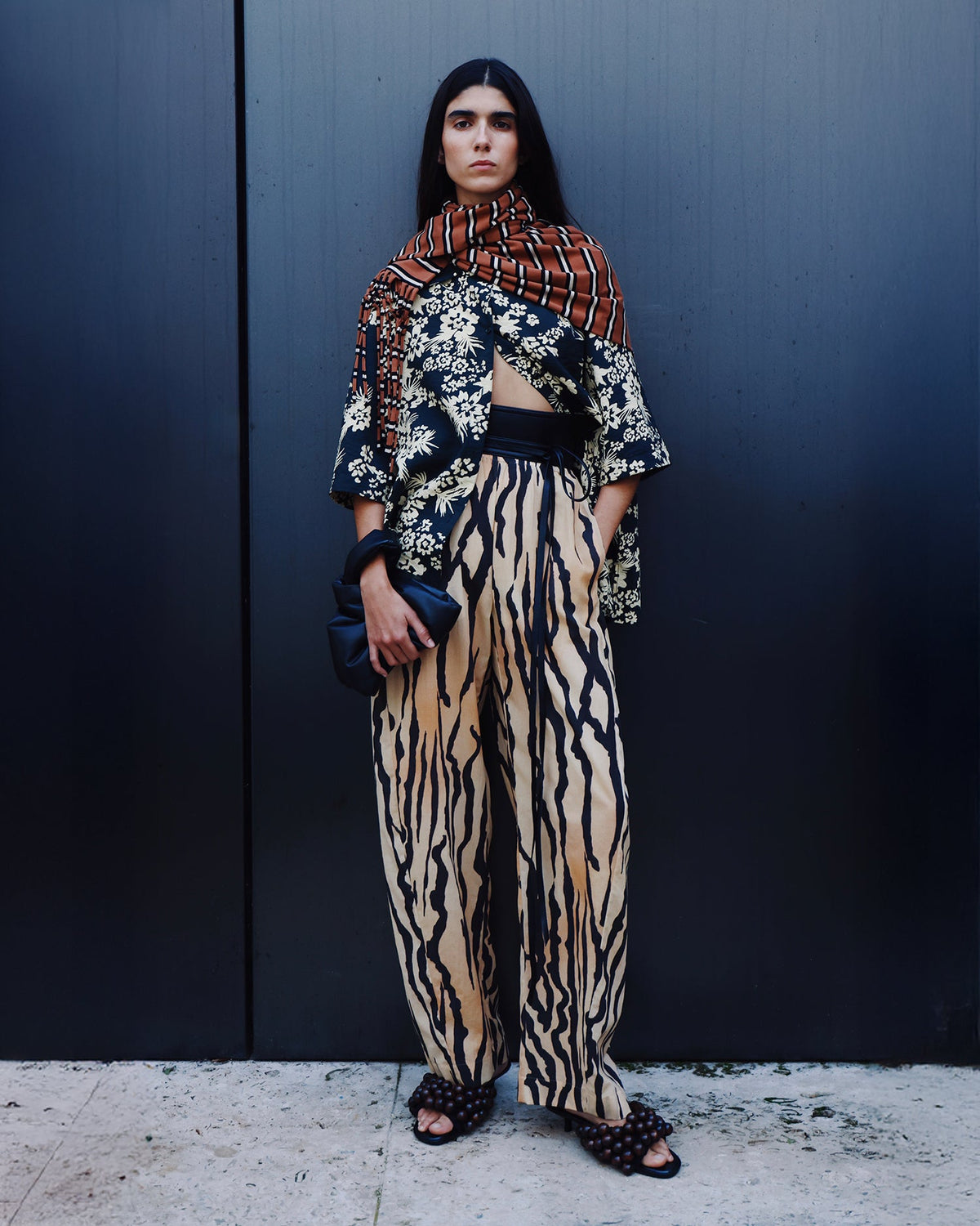 Zoela Pants - Abstract Shell | Nanushka