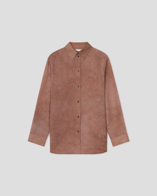 Chaska Oversized shirt - Terracotta | Nanushka