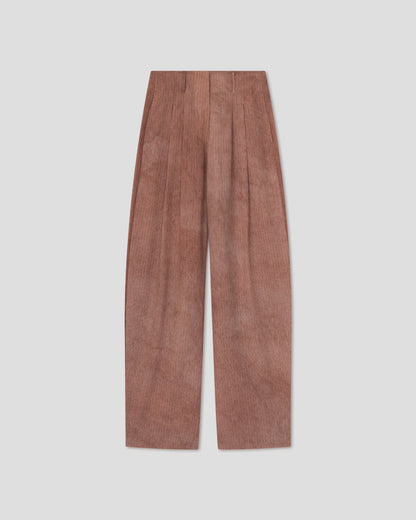 Hettie Barrel leg pants - Terracotta | Nanushka