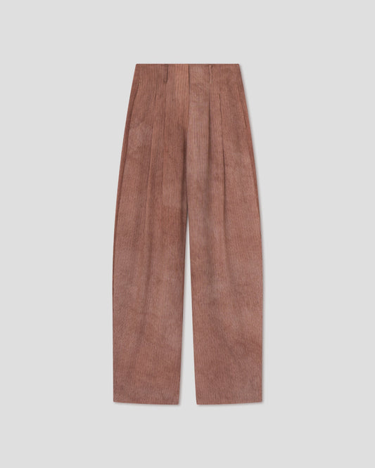 Hettie Barrel leg pants - Terracotta | Nanushka