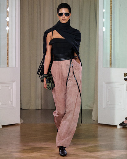 Hettie Barrel leg pants - Terracotta | Nanushka