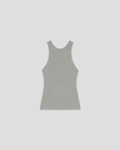 Raisie Top - Grey Melange | Nanushka