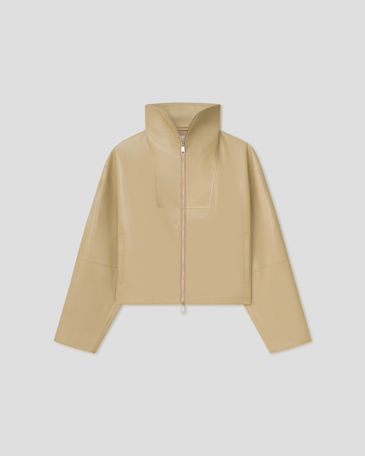 Alonza Okobor™ funnel neck jacket - Yellow | Nanushka