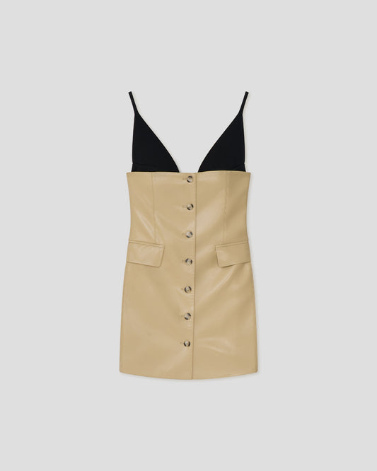 Zyana Okobor ™ mini dress - Wax Yellow/Black | Nanushka