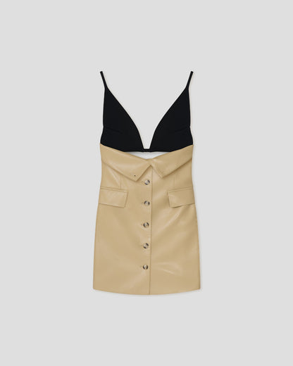Zyana Okobor ™ mini dress - Wax Yellow/Black | Nanushka