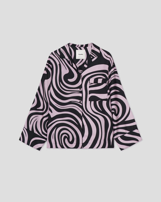 Tinsley Relaxed shirt - Lilac Swirl | Nanushka
