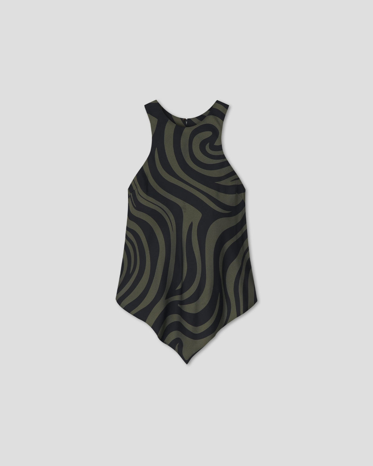 Coletta Sleeveless top - Midnight Green Swirl | Nanushka