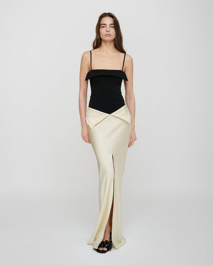 Mentari Maxi skirt - Ecru | Nanushka