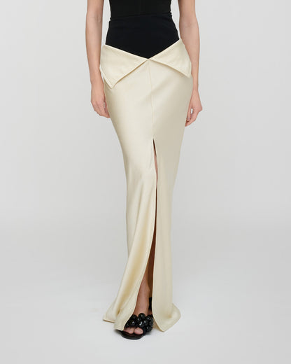 Mentari Maxi skirt - Ecru | Nanushka