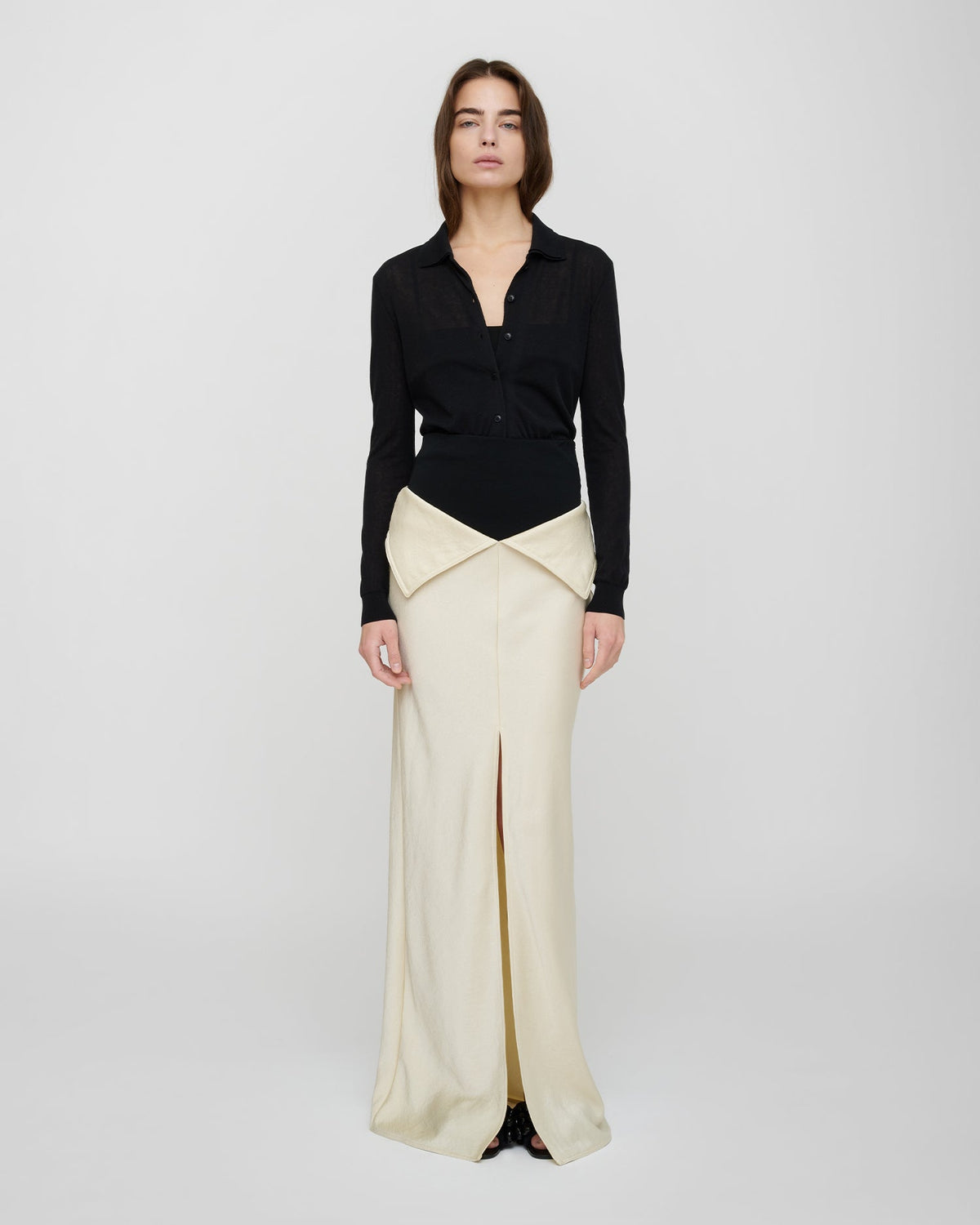 Mentari Maxi skirt - Ecru | Nanushka