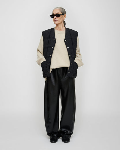 Renea Wool blend sweater - Creme | Nanushka
