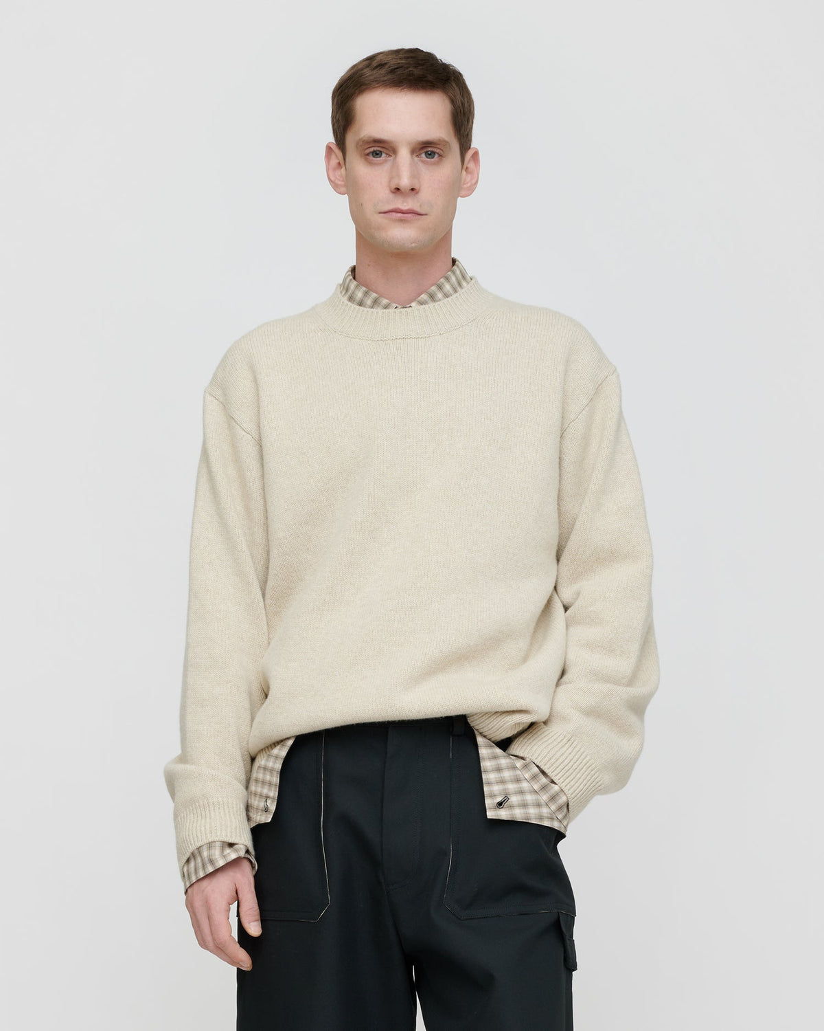 Renea Wool blend sweater - Creme | Nanushka