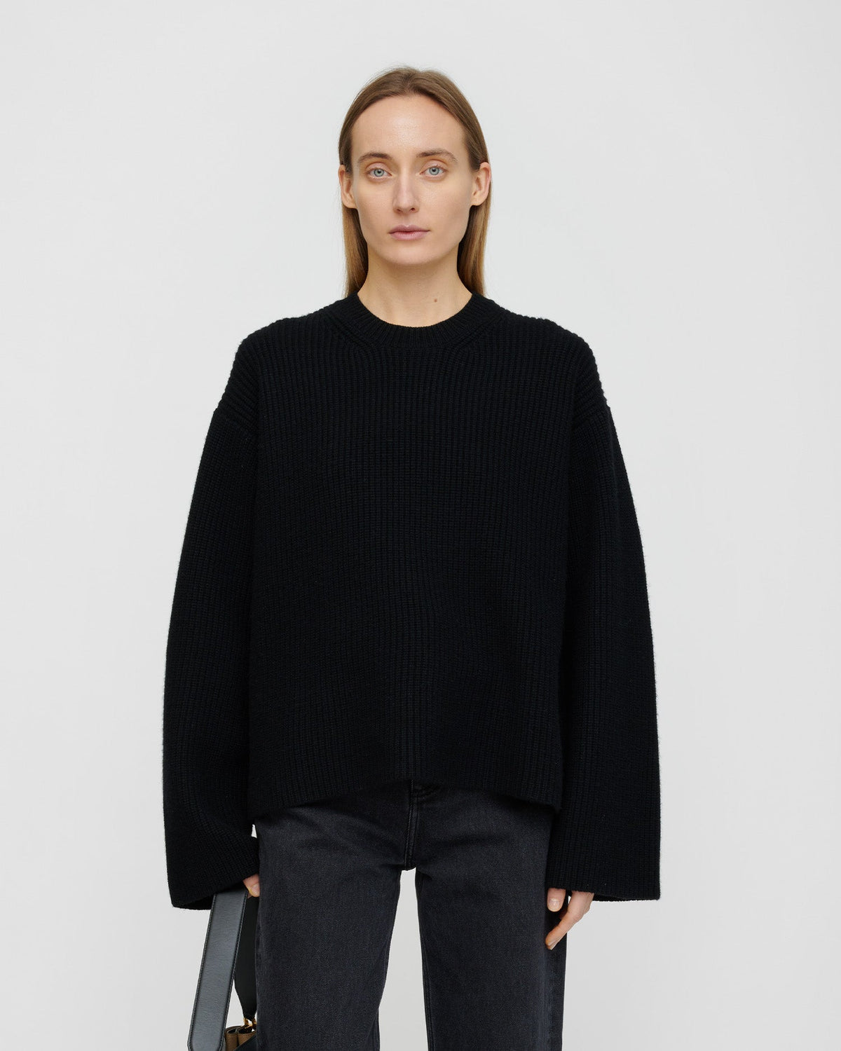 Maura Merino cashmere sweater - Black | Nanushka