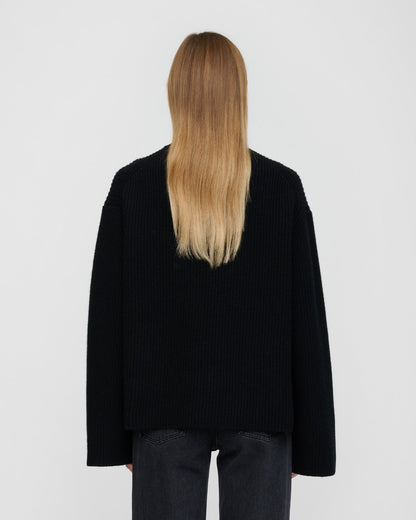 Maura Merino cashmere sweater - Black | Nanushka