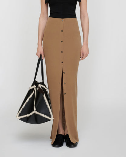 Mahika Maxi skirt - Light Mocha | Nanushka