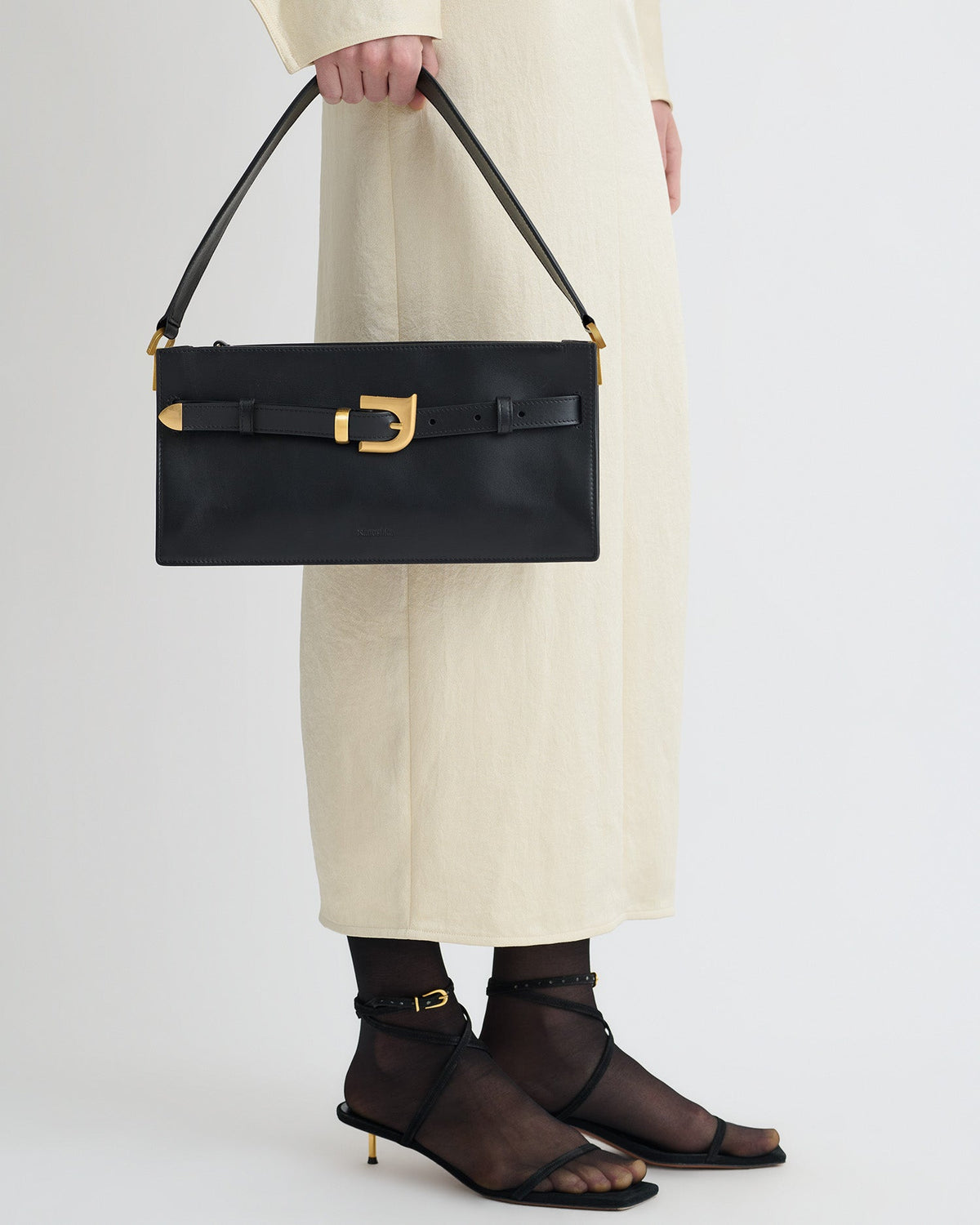Harmonica Mini Leather bag - Black | Nanushka
