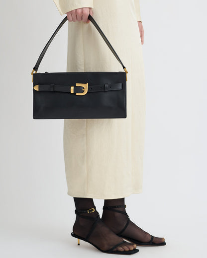 Harmonica Mini Leather bag - Black | Nanushka