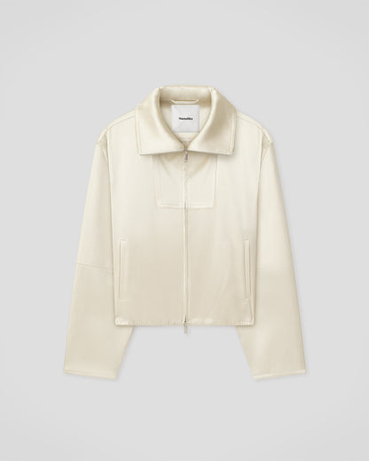 Alonza Funnel neck jacket - Creme | Nanushka