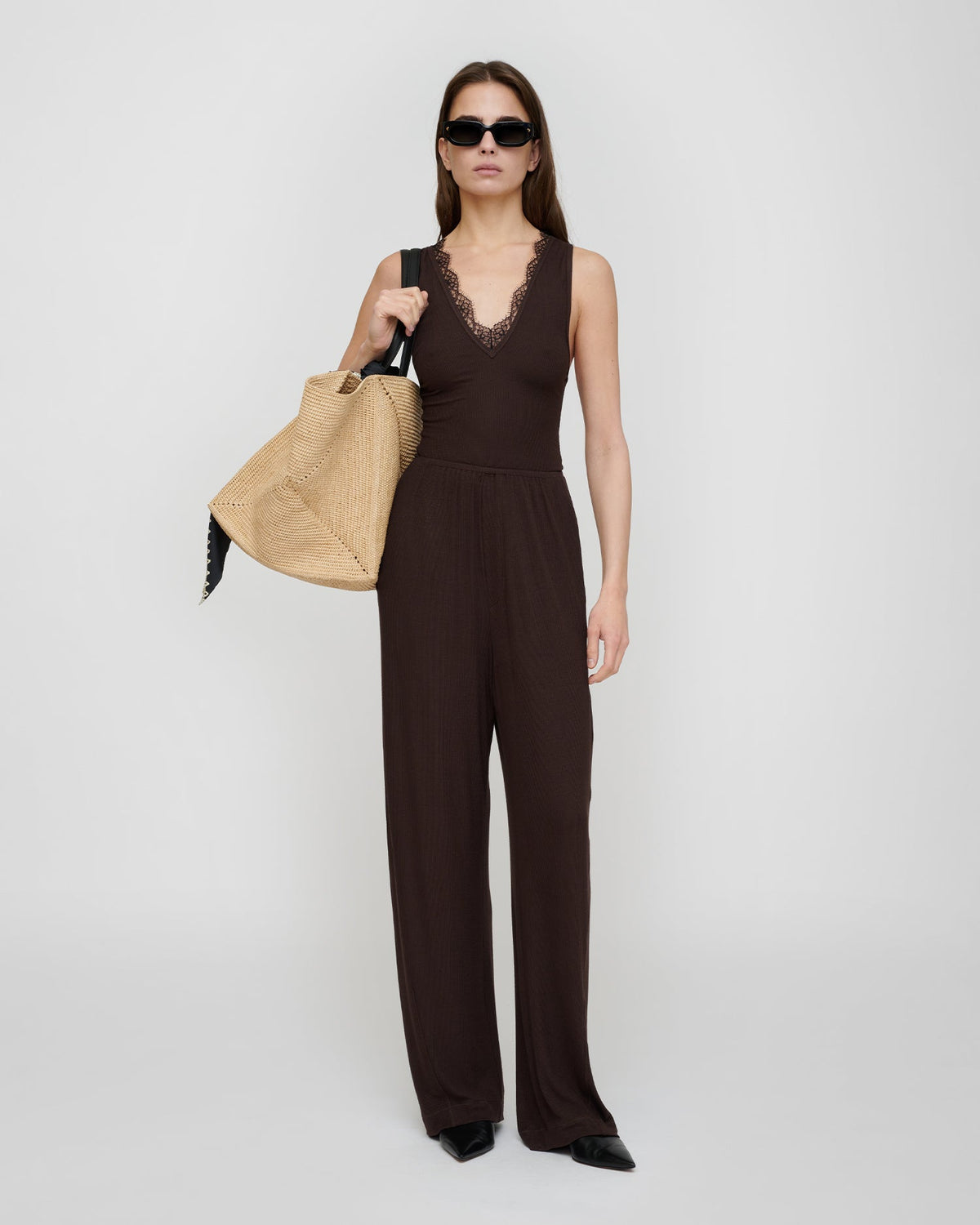 Zoela Pants - Dark Brown | Nanushka