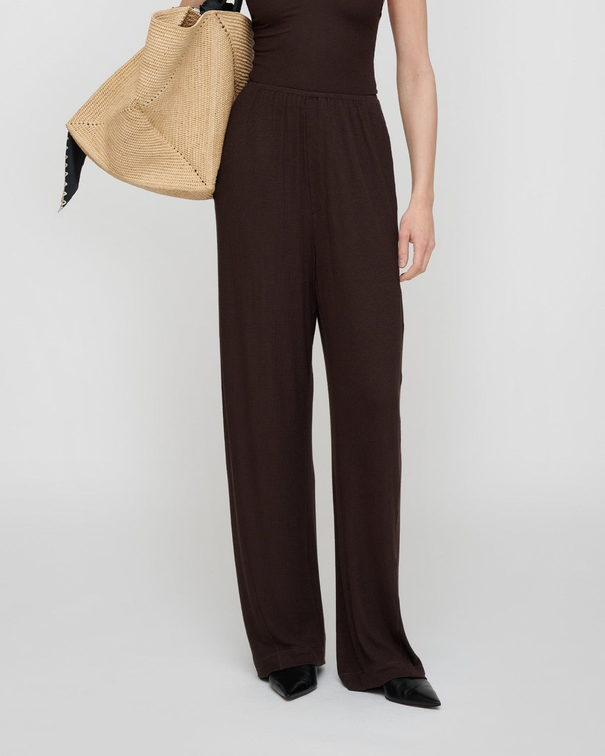 Zoela Pants - Dark Brown | Nanushka