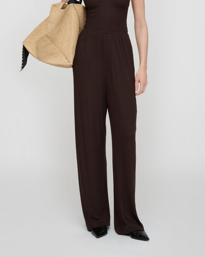Zoela Pants - Dark Brown | Nanushka