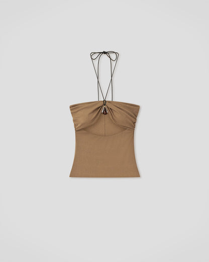 Shila Top - Light Mocha | Nanushka