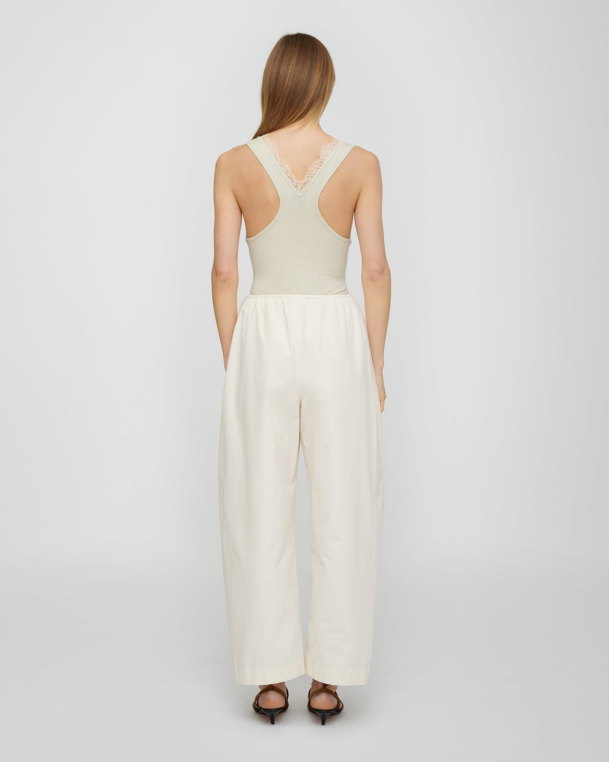 Siara Lace detail top - Tofu | Nanushka