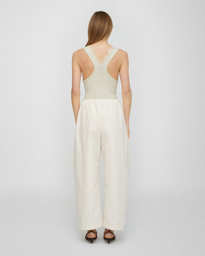 Siara Lace detail top - Tofu | Nanushka