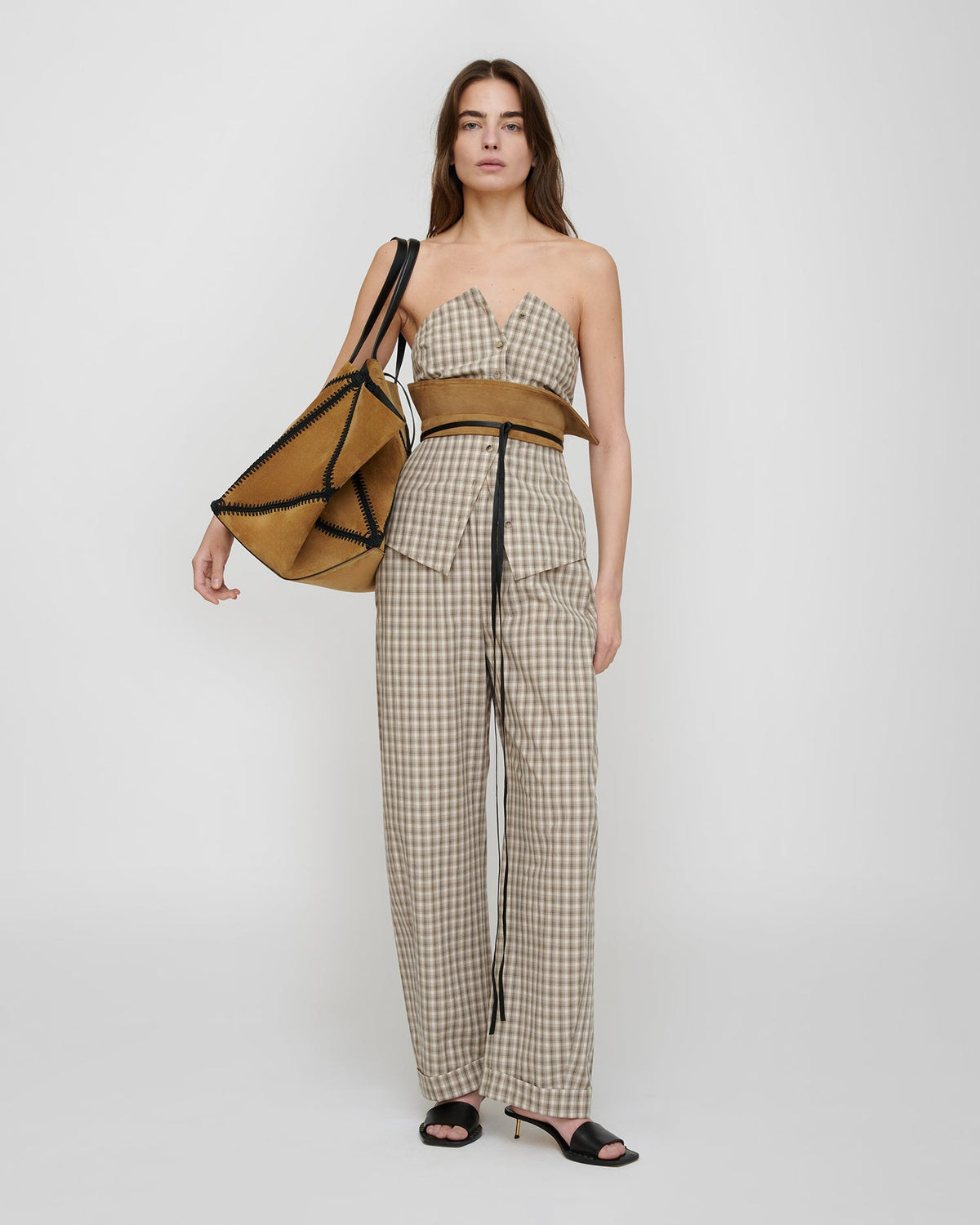 Brites Shirt - Creme/Grey | Nanushka
