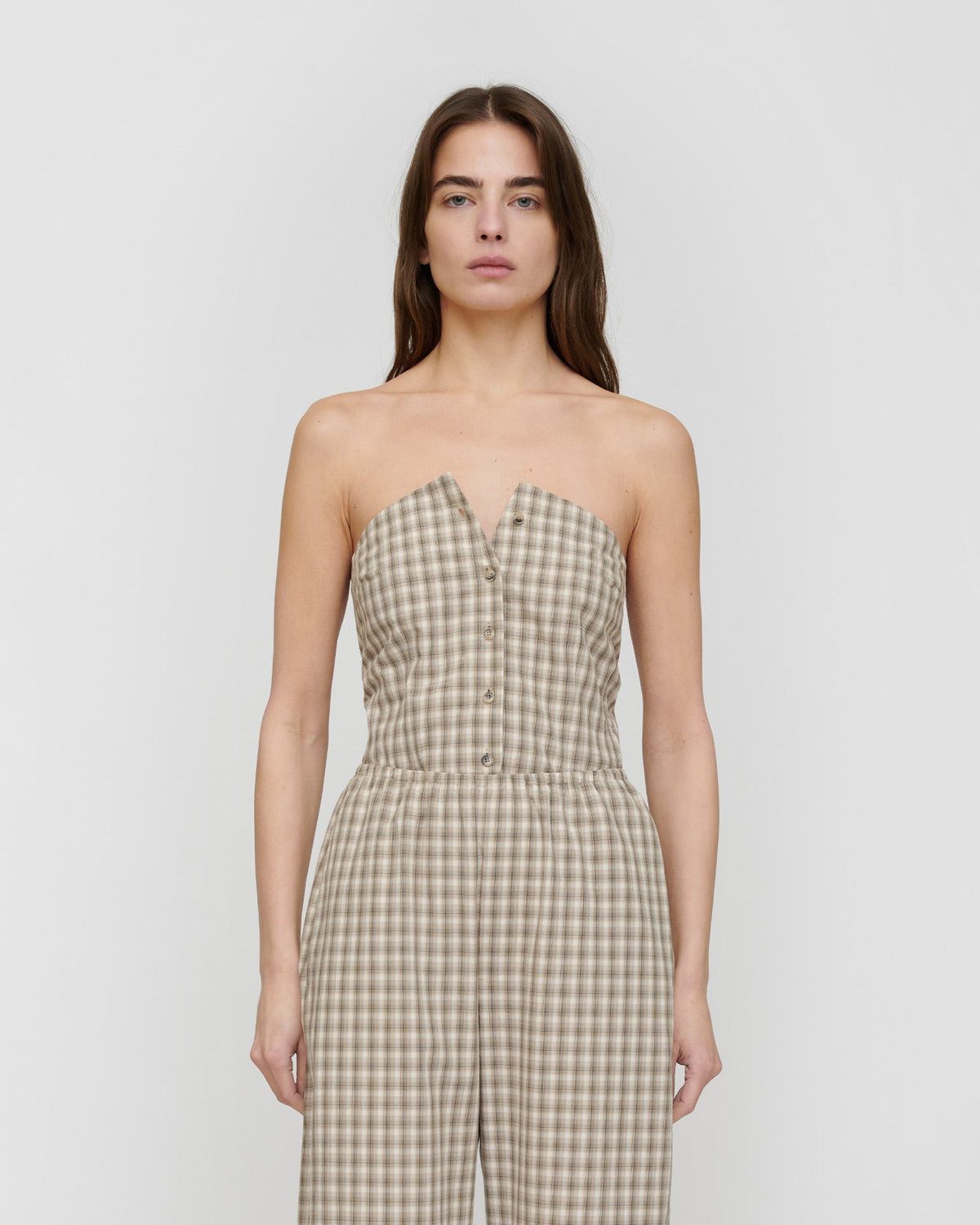 Brites Shirt - Creme/Grey | Nanushka