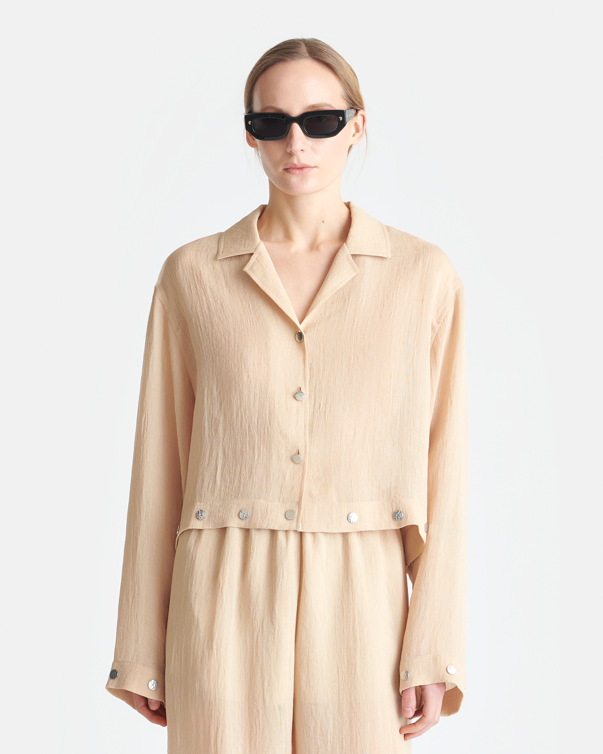 Vally Cropped shirt - Wax | Nanushka