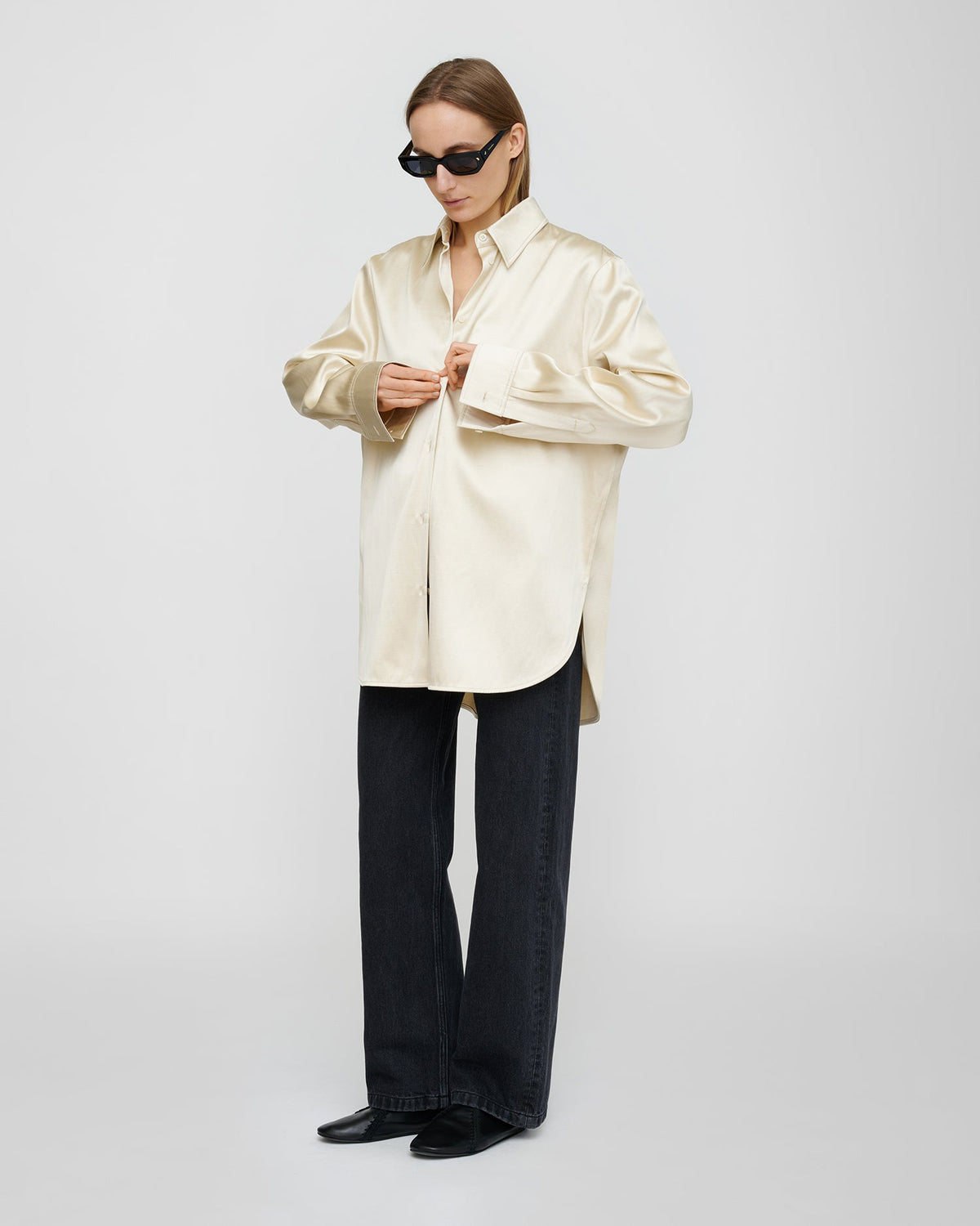 Tanis Shirt - Creme | Nanushka