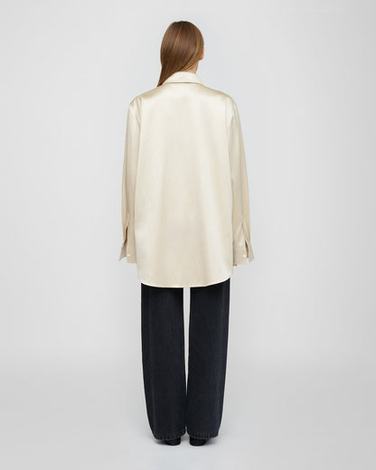 Tanis Shirt - Creme | Nanushka