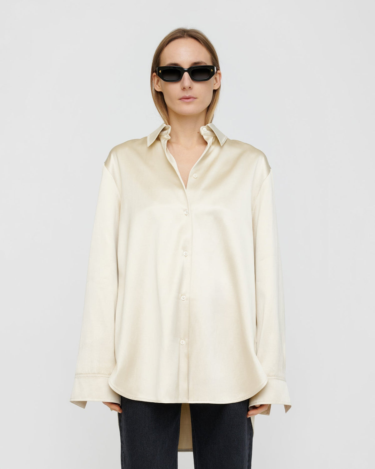 Tanis Shirt - Creme | Nanushka