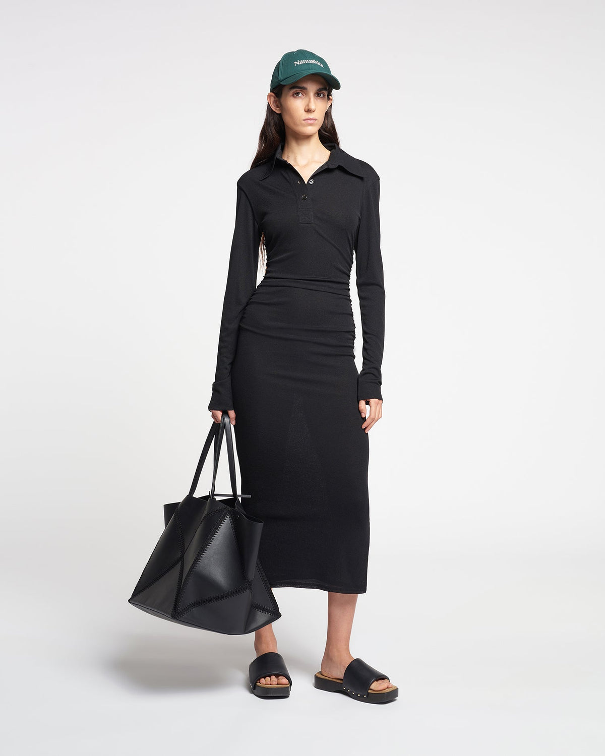 Verity Shirt dress - Black | Nanushka
