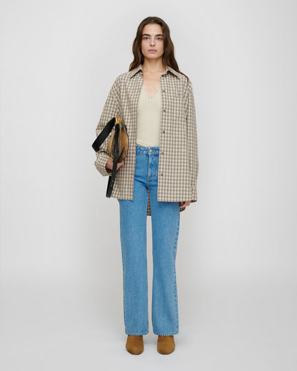 Atzi Shirt - Creme/Grey | Nanushka