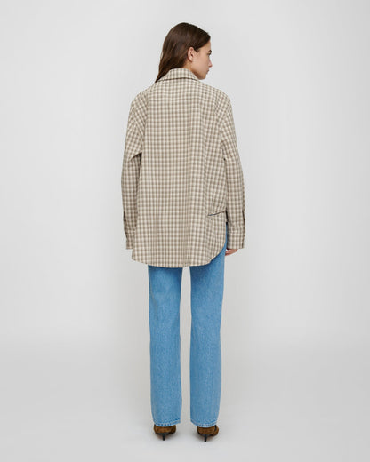 Atzi Shirt - Creme/Grey | Nanushka