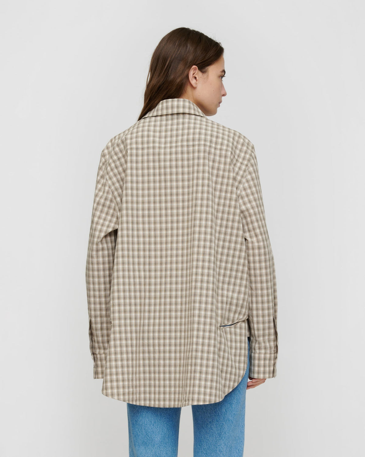 Atzi Shirt - Creme/Grey | Nanushka