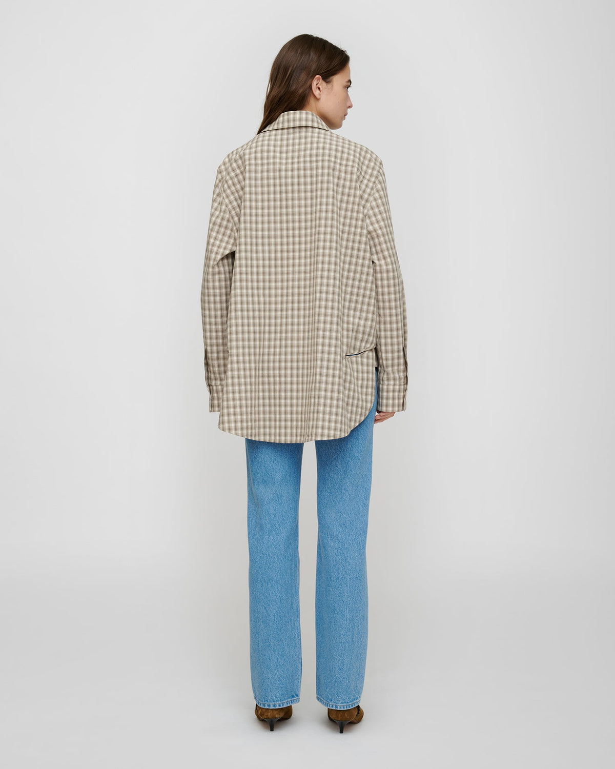 Atzi Shirt - Creme/Grey | Nanushka