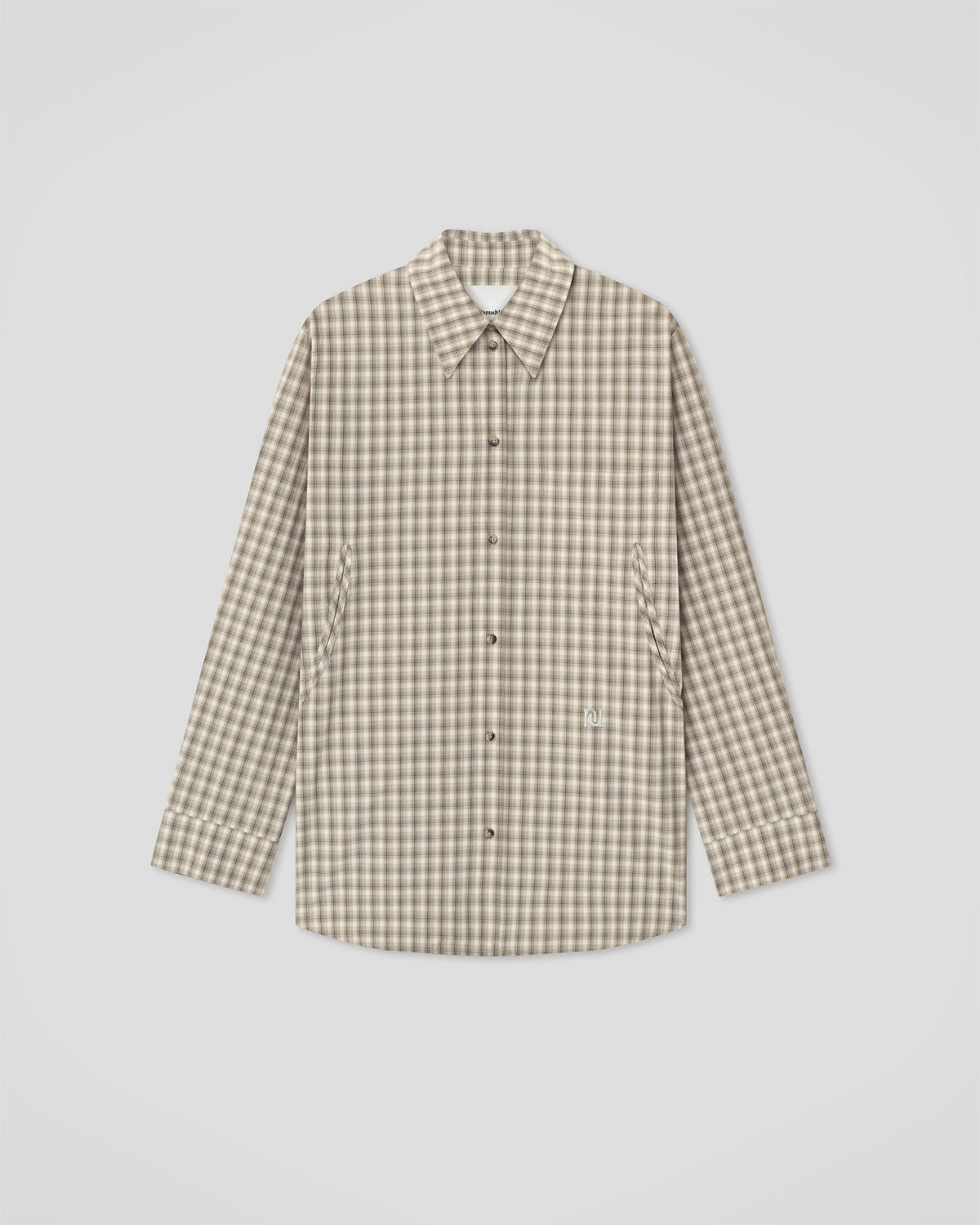 Atzi Shirt - Creme/Grey | Nanushka