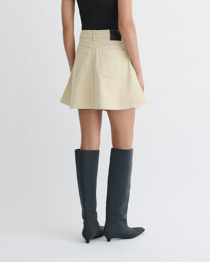 Neah Denim mini skirt - Beige | Nanushka