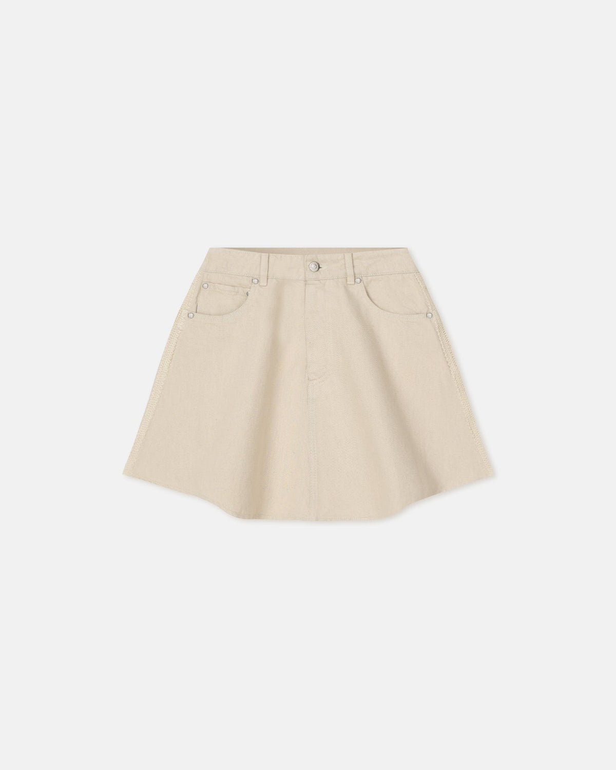 Neah Denim mini skirt - Beige | Nanushka