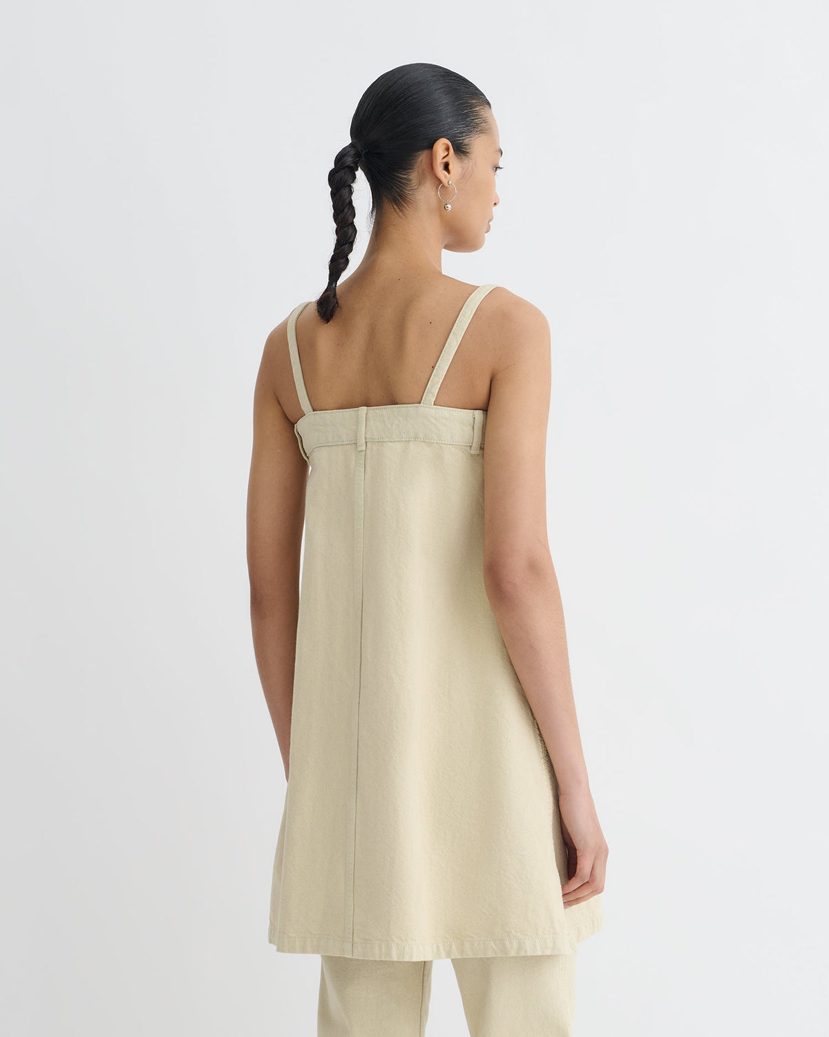 Lidwina Denim mini dress - Beige | Nanushka