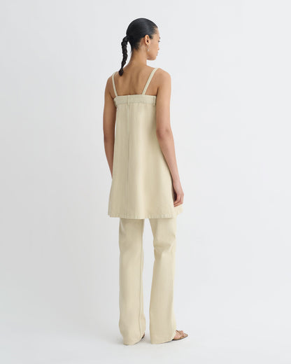 Lidwina Denim mini dress - Beige | Nanushka